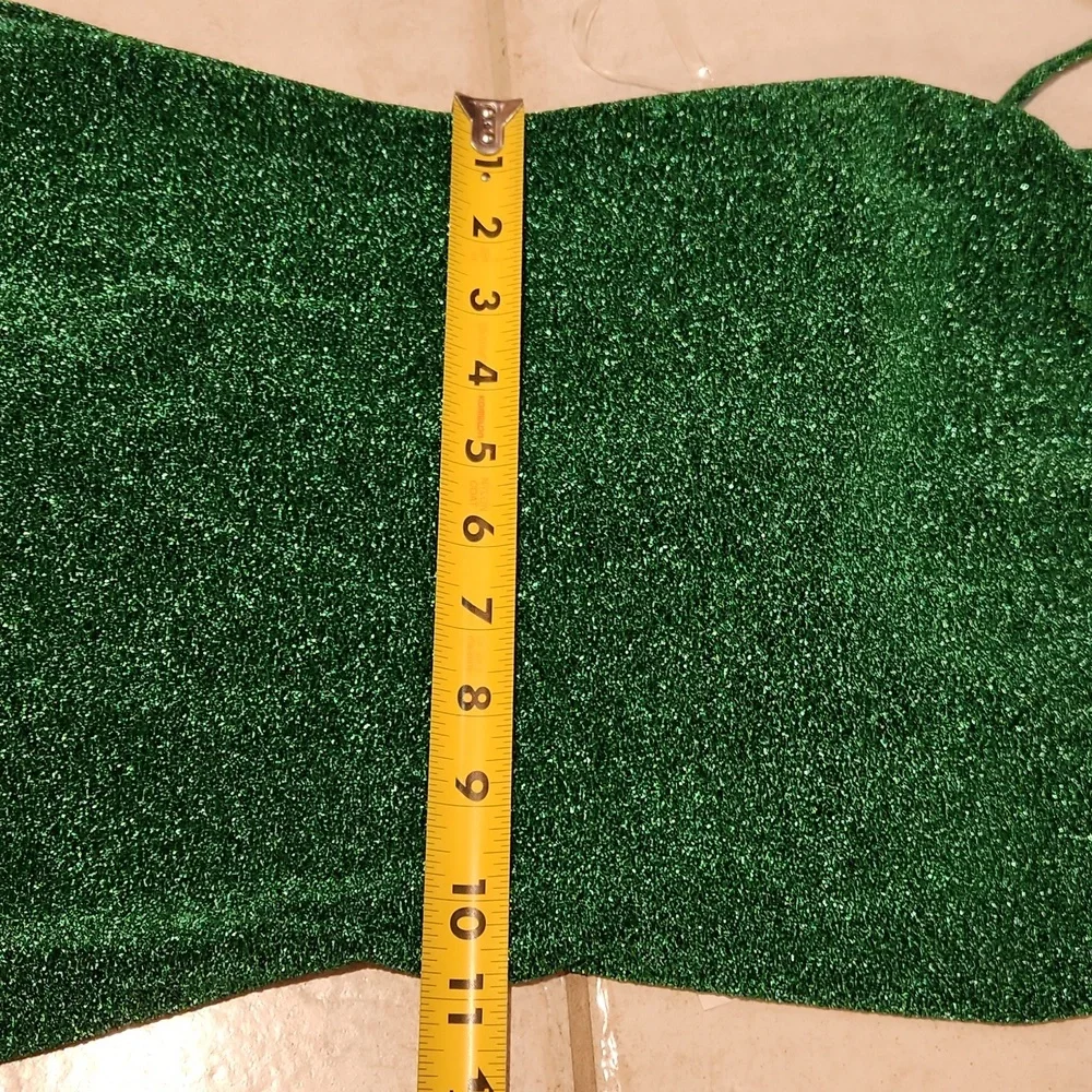 Fashion Nova Sparkling Green Midi Dress - Picture 9 of 12